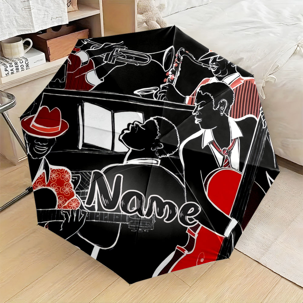 Musical Instrument And Names - Paraplu met gepersonaliseerde naam, 